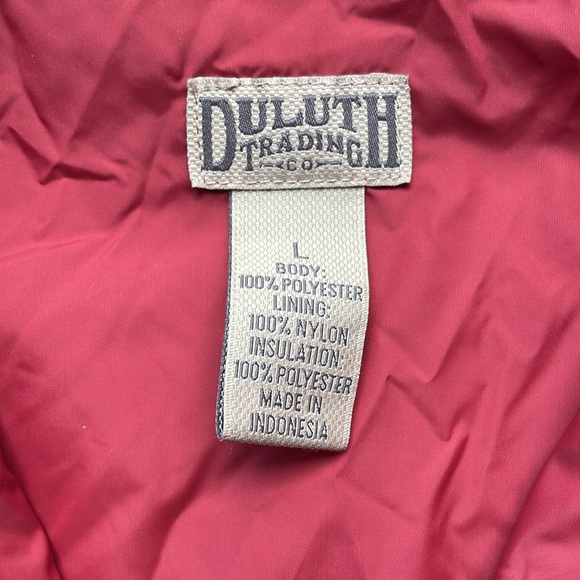 Duluth Trading Company lightweight quilted jacket red large woman’s - Picture 5 of 13